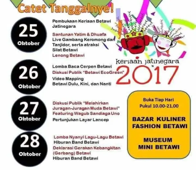 Keriaan Betawi Digelar di Jatinegara Keriaan Betawi Digelar di Jatinegara