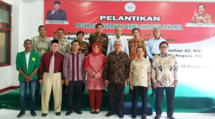 Rektor Universitas Ibnu Chaldun Lantik Pejabat di Lingkup Kampus