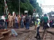 Pengendara Motor Keseret Kereta Rel Listrik Pengendara Motor Keseret Kereta Rel Listrik