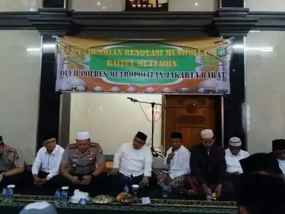 Kombes Hengki Resmikan Renovasi Musholla Baitul Muttaqin