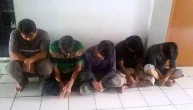 Lima Tersangka Saat Asyik Main Judi Koprok Ditangkap Polsek Kalideres