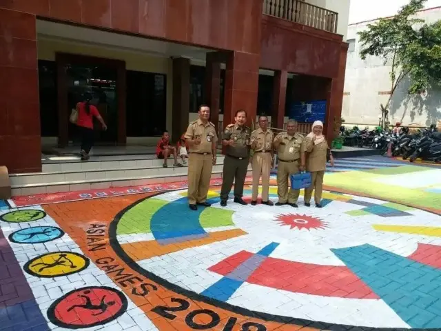Sambut Asian Games 2018, Halaman Kantor Kelurahan Tegal Alur Menjadi Warna-Warni Sambut Asian Games 2018, Halaman Kantor Kelurahan Tegal Alur Menjadi Warna-Warni