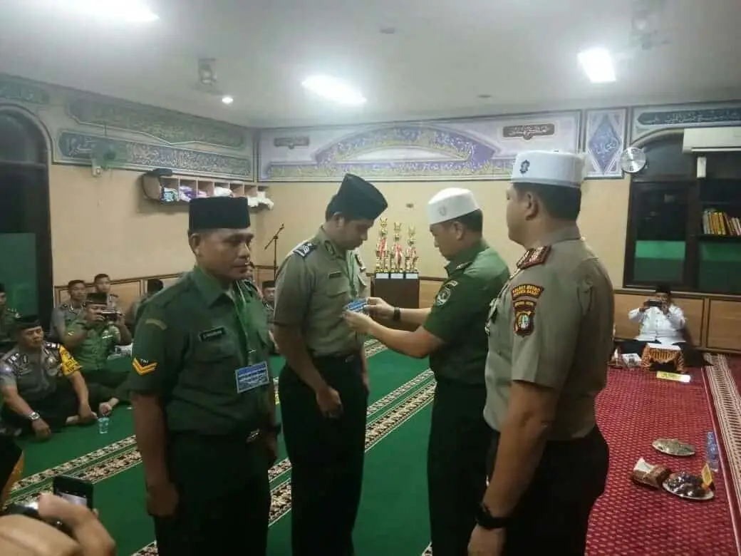 Babinsa Cengkareng Juara III Lomba Adzan