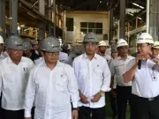 Rombongan Menteri Melihat Langsung Pengerjaan Kereta LRT Untuk Asian Games