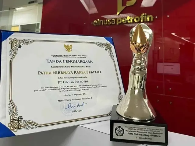 Elnusa Petrofin Raih Penghargaan Patra Nirbhaya Karya Pratama dari Kementerian ESDM