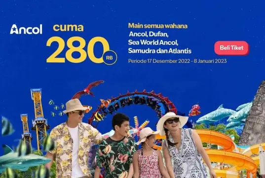Catat, Begini Cara Beli Tiket Ancol Online Untuk Libur Akhir Tahun 2022!