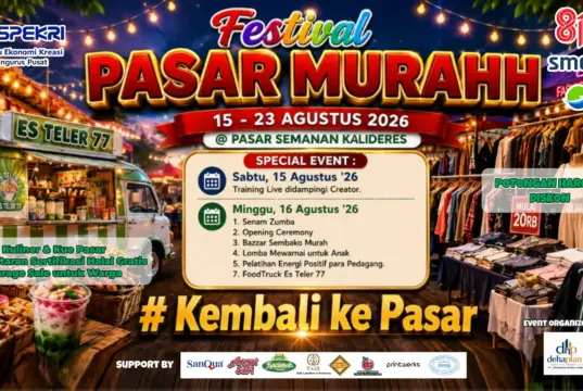 Sambut HUT ke-81 RI, ASPEKRI Gelar Festival Pasar Murah di Pasar Semanan Kalideres Sambut HUT ke-81 RI, ASPEKRI Gelar Festival Pasar Murah di Pasar Semanan Kalideres
